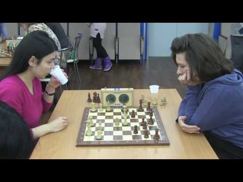2017-03-10 WGM Mirzoeva - WGM Manakova Ostankino chess Cup