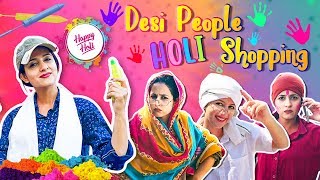 Desi People Holi Shopping | Rakhi Lohchab |