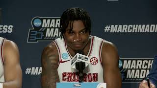 Watch Alabama NCAA Opening Round tournament Game Post Game Press Conference