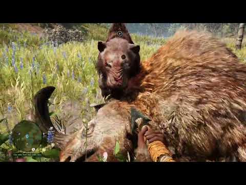 Far Cry primal bloodfang sabertooth vs two horn rhino