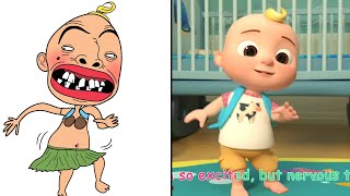 Cocomelon First Day of School - Funny Drawing Meme | Nursery Rhymes