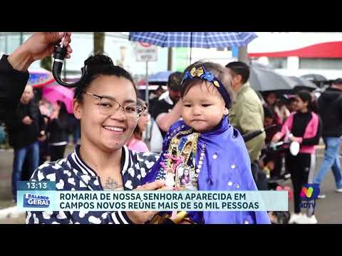Romaria de Nossa Senhora Aparecida reúne mais de 50 mil fiéis em Campos Novos