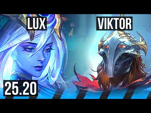 LUX vs VIKTOR (MID) | 600+ games | KR Master | 25.20