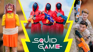 SQUID GAME 2021 Million Dollar Bonus | Nerf War Warriors The Jurney To Rescue The Doll