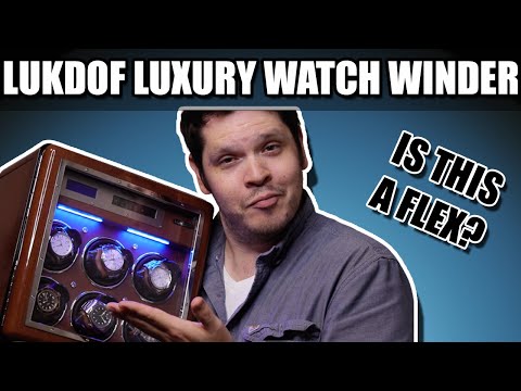 I got a $1,300 LUXURY Watch Winder! Was it worth it? | LUKDOF Walnut Winder Review | Triple Tree