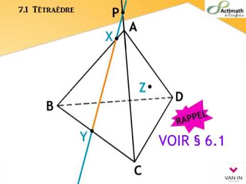 section plane d'un tétraèdre