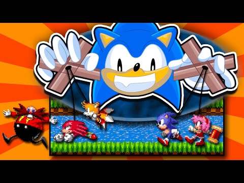 Sonic, but you control 4 players at once?! (Sonic Rom Hack)