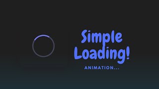 Create a Simple Loader Using HTML & CSS | Easy CSS Animation Tutorial🚀