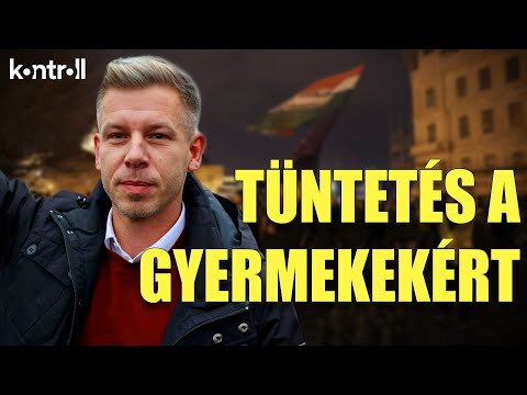 A Deák térről a Karmelitához vonultak a gyermekek mellett kiálló tüntetők