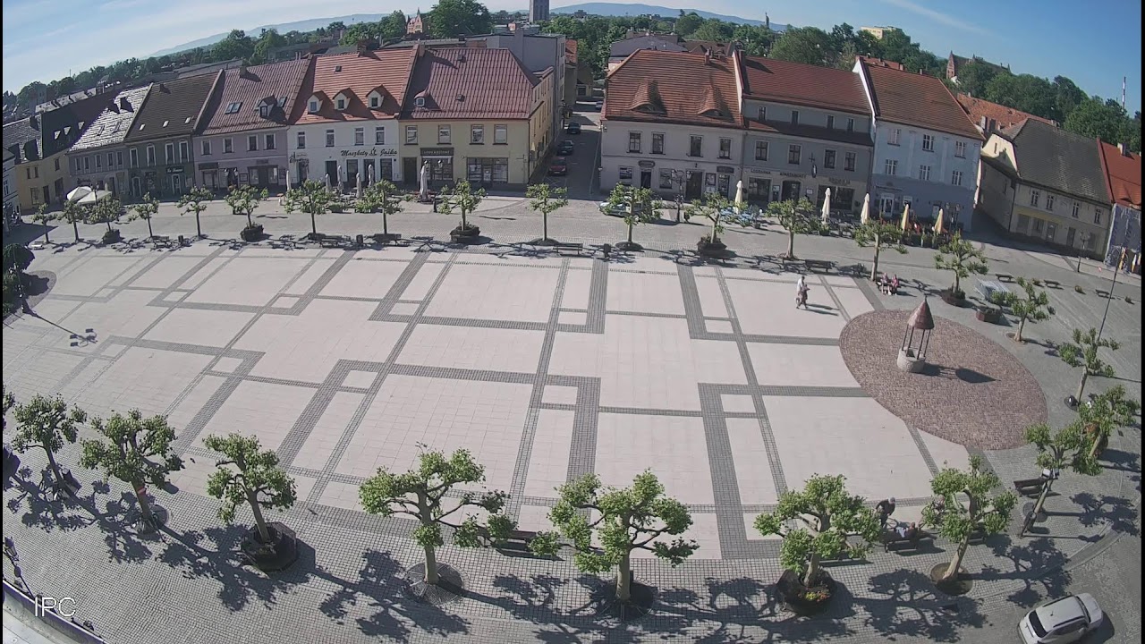 Панорама Рыночной площади в Пщине