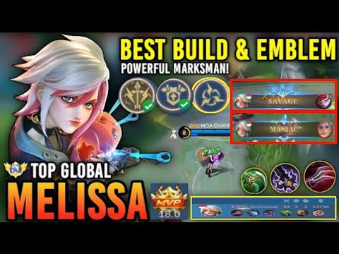 34 Kills!! No Boots Melissa Maximum Damage Build!! - Build Top 1 Global Melissa ~ MLBB
