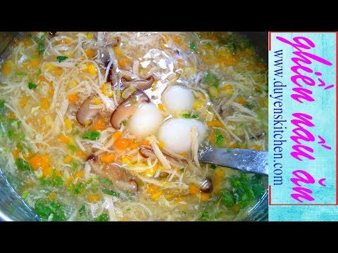 Súp gà nấm