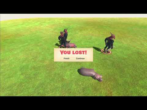 3 Giant Baby Hippo vs 3x all units - Animal Revolt Battle Simulator