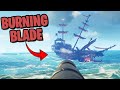 Sloop Vs Burning Blade PvP Battle In Sea Of Thieves