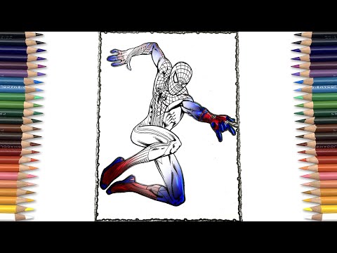 The Amazing SPIDER-MAN Coloring Page | Along The Road - Daydream [NCS Release]