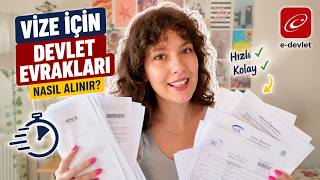 📋 Vize İçin e-Devlet'ten Alınacak Evraklar: İkametgah, Nüfus Kayıt Örn