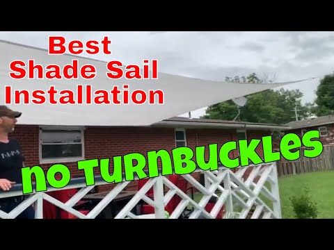 HOW TO INSTALL A SHADE SAIL / INSTALLATION REVIEW