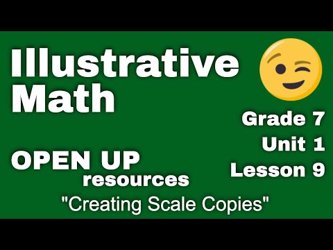 😉 7th Grade, Unit 1, Lesson 9 "Creating Scale Drawings"  Illustrative Math