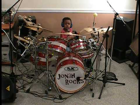 Guns N' Roses - Sweet Child o' Mine, Drum Cover, Jonah Rocks, 5 Year Old Drummer
