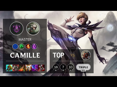 Camille Top vs Zed - EUW Master Patch 11.24b