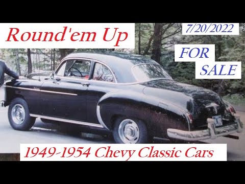 FOR SALE 1949 1954 Chevrolet Cars 10k & Under