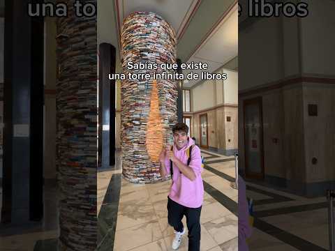 La Torre Infinita de libros de Praga 📚🇨🇿 #praga #sabiasque #curiosidades #viajes