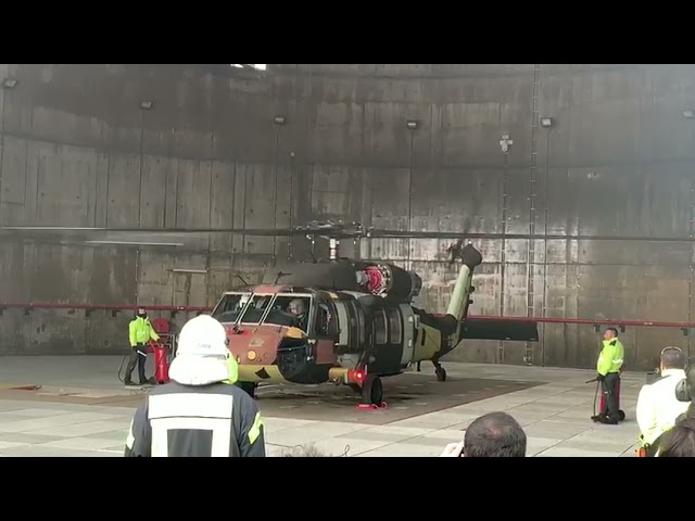 T700-TEI-701D - First Test on Helicopter