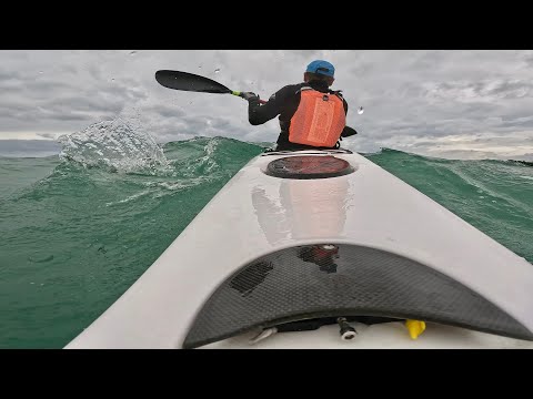 Very windy. From Mission Bay to St Heliers