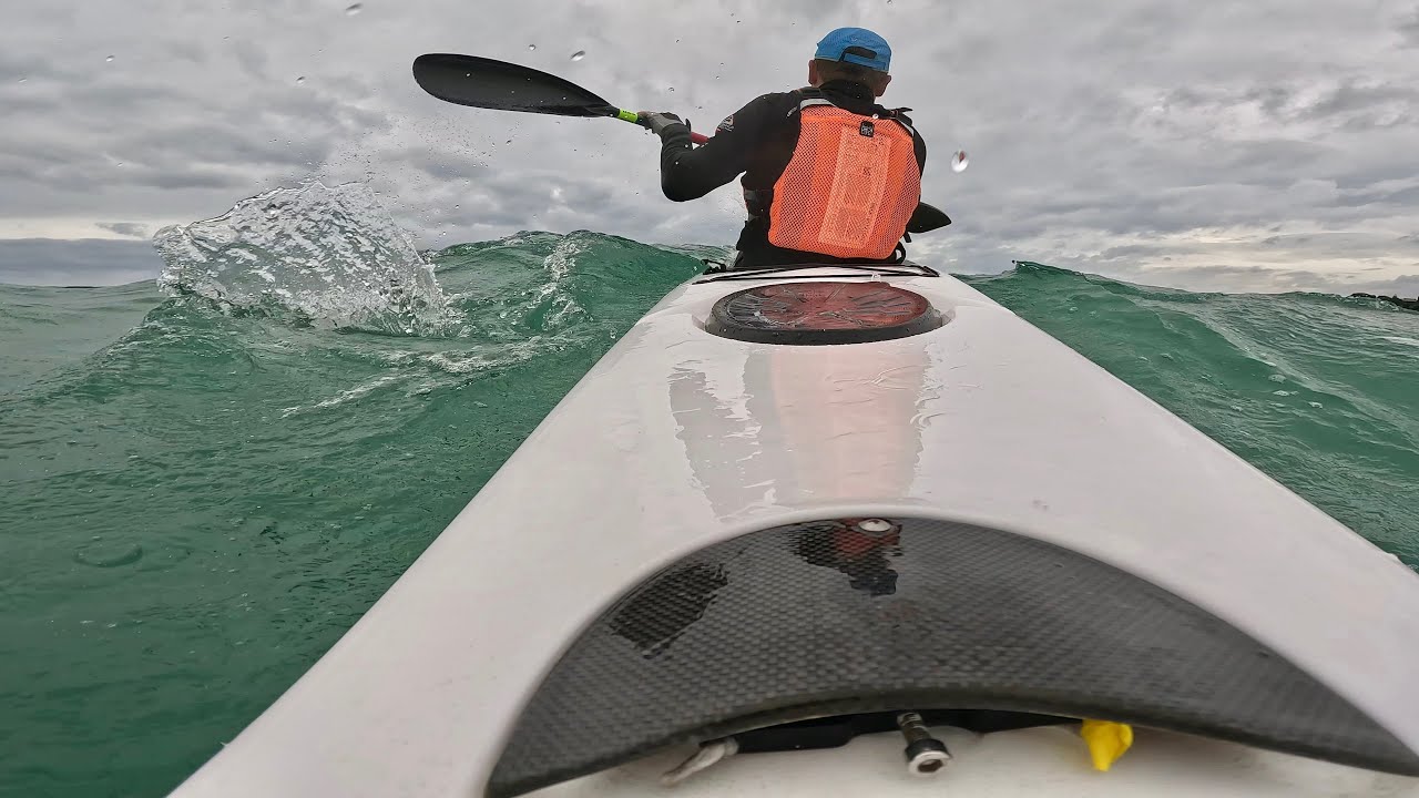 Very windy. From Mission Bay to St Heliers