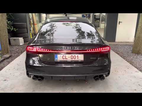 AUDI A7 HYBRID 2021 - ICON REAR MUFFLER DELETE WITH VALVE CONTROL - AUDI S7 LOOK