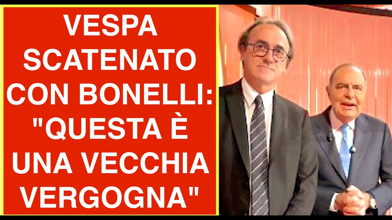 VESPA SCATENATO CON BONELLI: "QUESTA È UNA VECCHIA VERGOGNA"