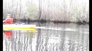 preview picture of video 'Kayaking on Town Creek 12-21-08'