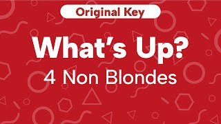 Download lagu Karaoke What's Up? - 4 Non Blondes | Original Key (Cover with Backing Vocals) mp3