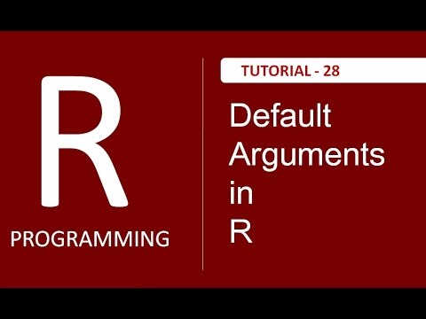 Understading Default Arguments in R Tutorial 28