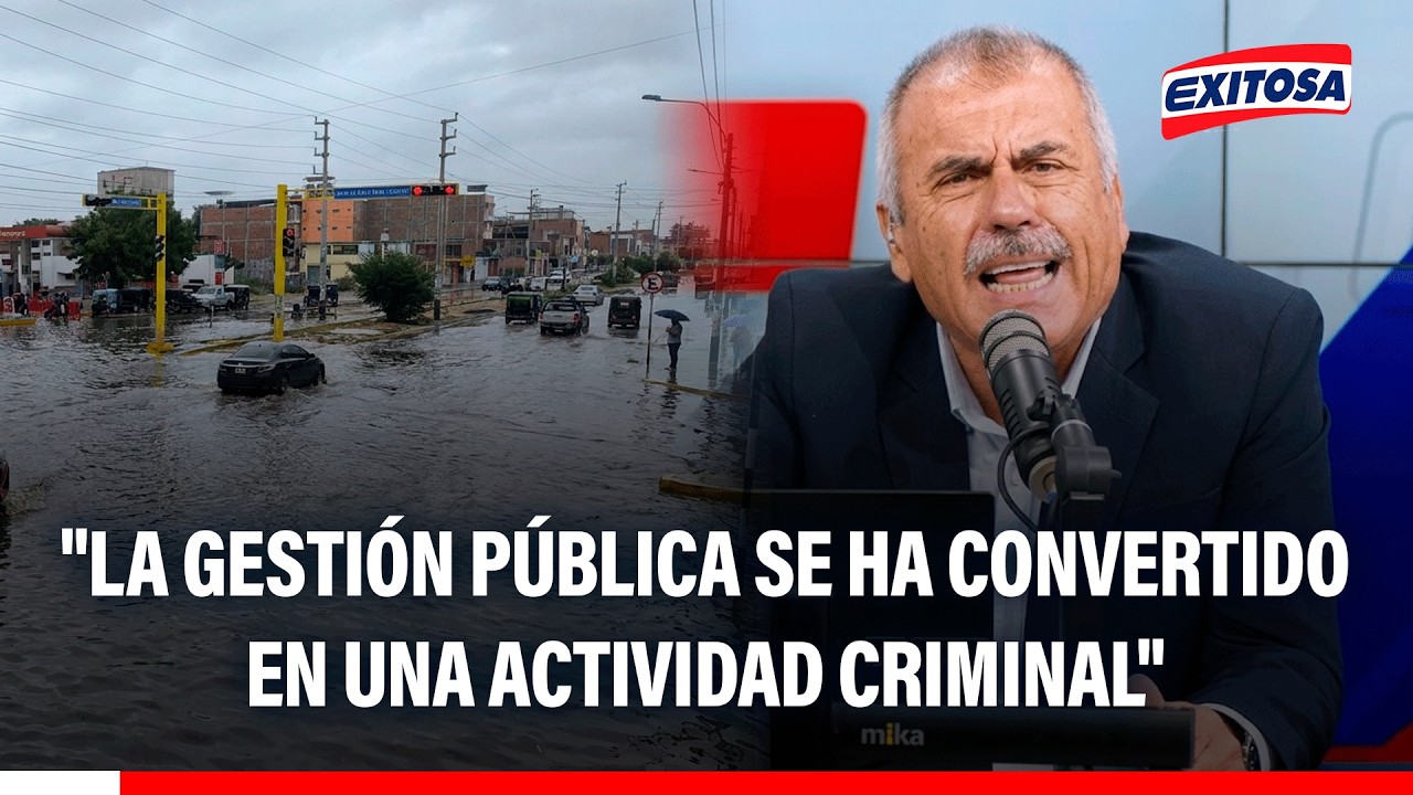 🔴🔵 Nicolás Lúcar expresa su preocupación por los efectos políticos del fenómeno El Niño