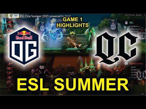 OG vs QUINCY CREW - GAME 1 - ESL One Summer 2021 Dota 2 Highlights