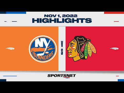 NHL Highlights | Islanders vs. Blackhawks - November 1, 2022
