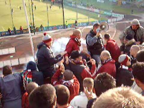 Avellino -  Salernitana 2006/2007 - ultras Salerno in trasferta - tifo settore ospiti - amarcord