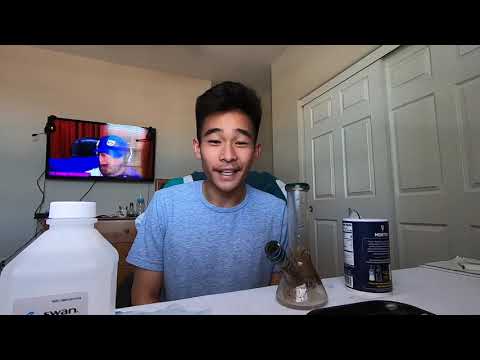 How to clean a bong Easy Tutorial
