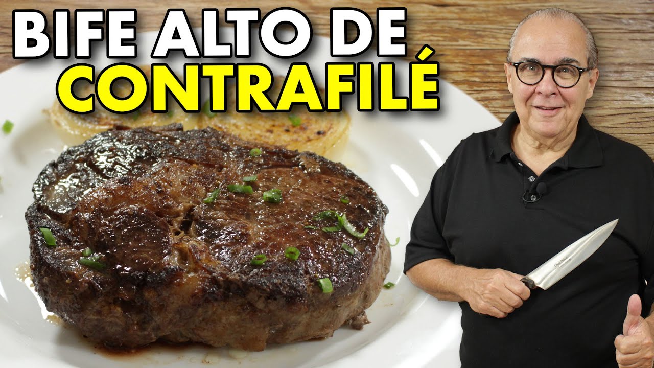 CHEF TAICO ENSINA A FAZER UM DELICIOSO BIFE ALTO DE CONTRAFILÉ