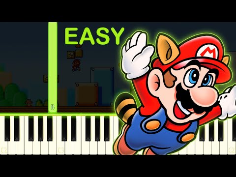 SUPER MARIO BROS. 3 - EASY Piano Tutorial
