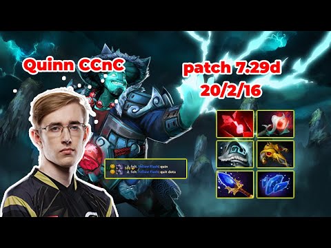 Quinn CCnC Storm Spirit Mid - DOTA 2 7.29d - MMR rank - Dota2 Gameplay [Learn To PRO dota2]