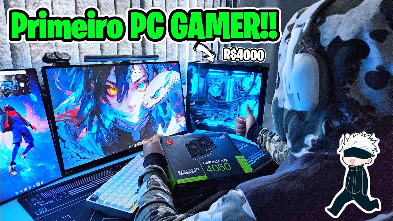 Montei o PRIMEIRO PC GAMER do meu Amigo ! (R$4000)