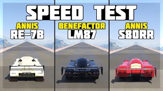Annis RE-7B vs Benefactor LM87 vs Annis S80RR (Speed Test) - GTA 5 Online