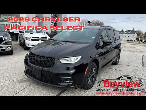 2026 Chrysler Pacifica Select FWD in Black for sale at Bayview Chrysler Dodge Jeep Ram in Sarnia, ON