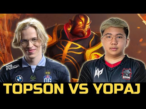 TOPSON VS YOPAJ MIDLANE BATTLE - TROLL WARLORD MID VS EMBER SPIRIT