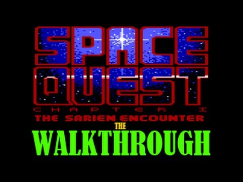 SPACE QUEST 1 (EGA) WALKTHROUGH W/COMMENTARY [I,playthrough,longplay,speedrun,ipad,space venture]