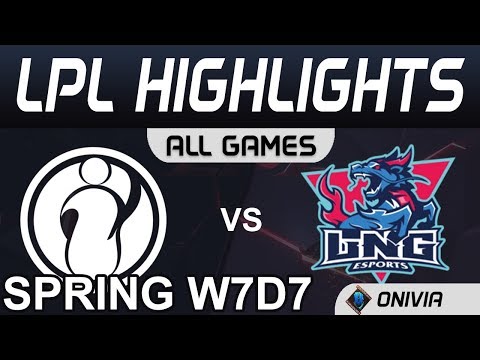 IG vs LNG Highlights ALL GAMES LPL Spring 2020 W7D7 Invictus Gaming vs LNG Esports by Onivia