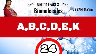 Vitamins | Grade 12| Part-24 |Biomolecules. |chemistry cbse |tricks |