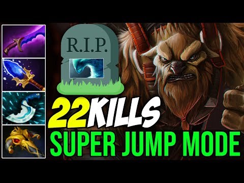 Aghanim's Scepter Build [Earthshaker] SUPER JUMP MODE 22Kills By Iceberg 7.19b | Dota 2 Highlights